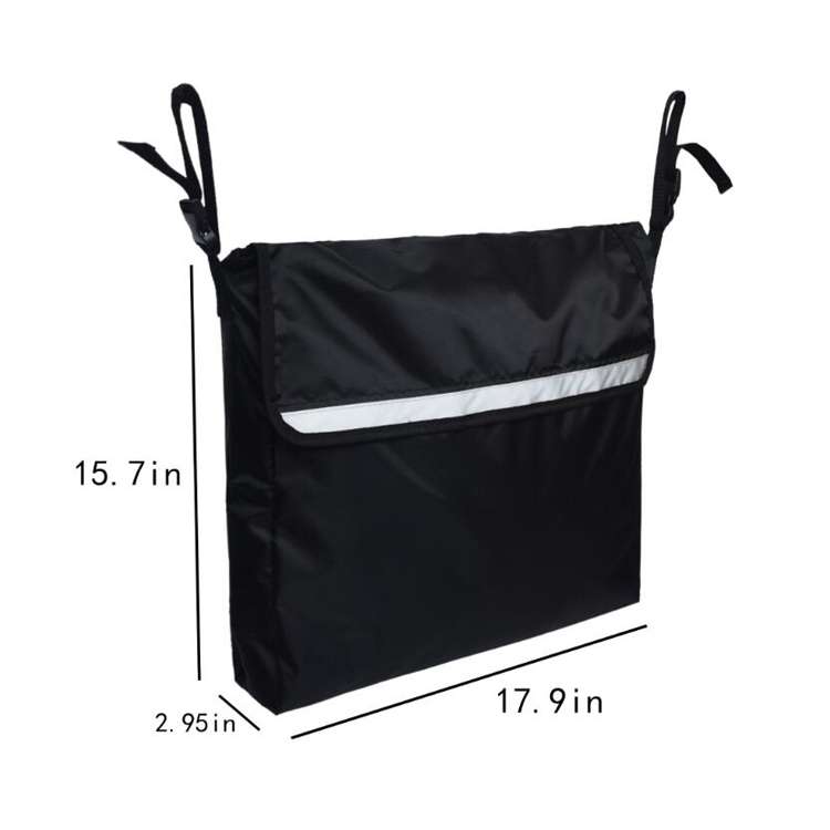 Storage Bag for Wheelchairs Disabled Car Storage Hanging Bag(Black)
