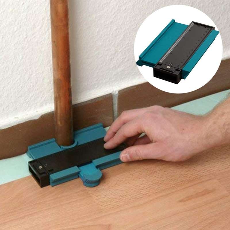 120mm Plastic Universal Pipe Wood Ducts Profile Marking Tool Duplicator Tooth Contour Copy Vacuum Pa