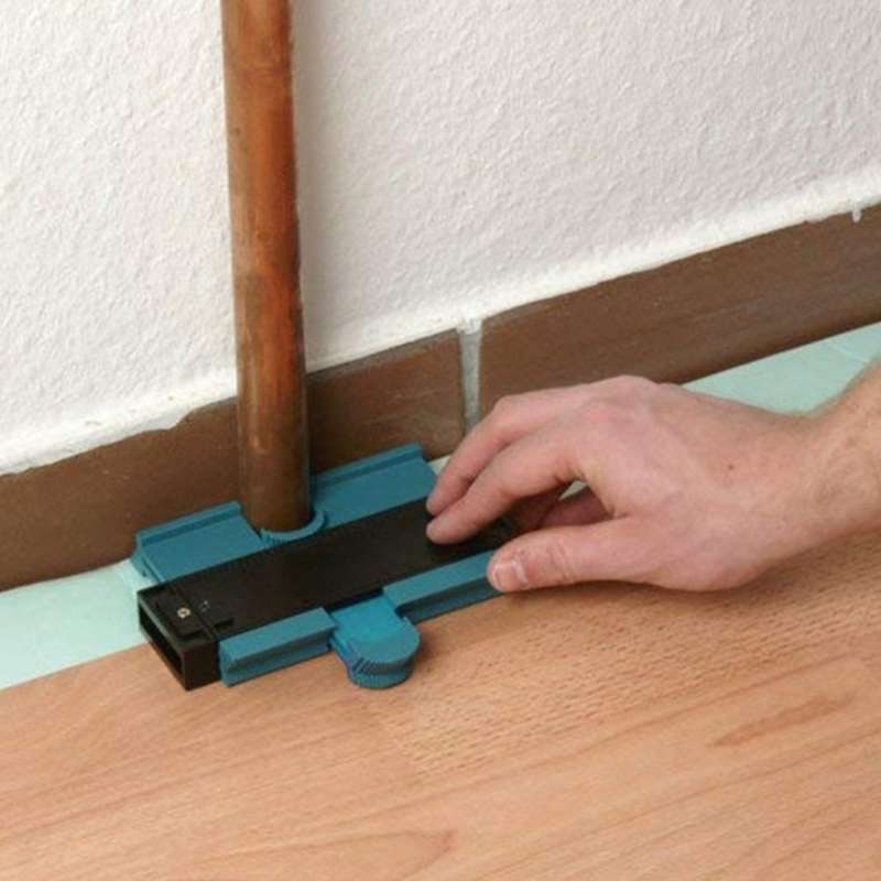 120mm Plastic Universal Pipe Wood Ducts Profile Marking Tool Duplicator Tooth Contour Copy Vacuum Pa