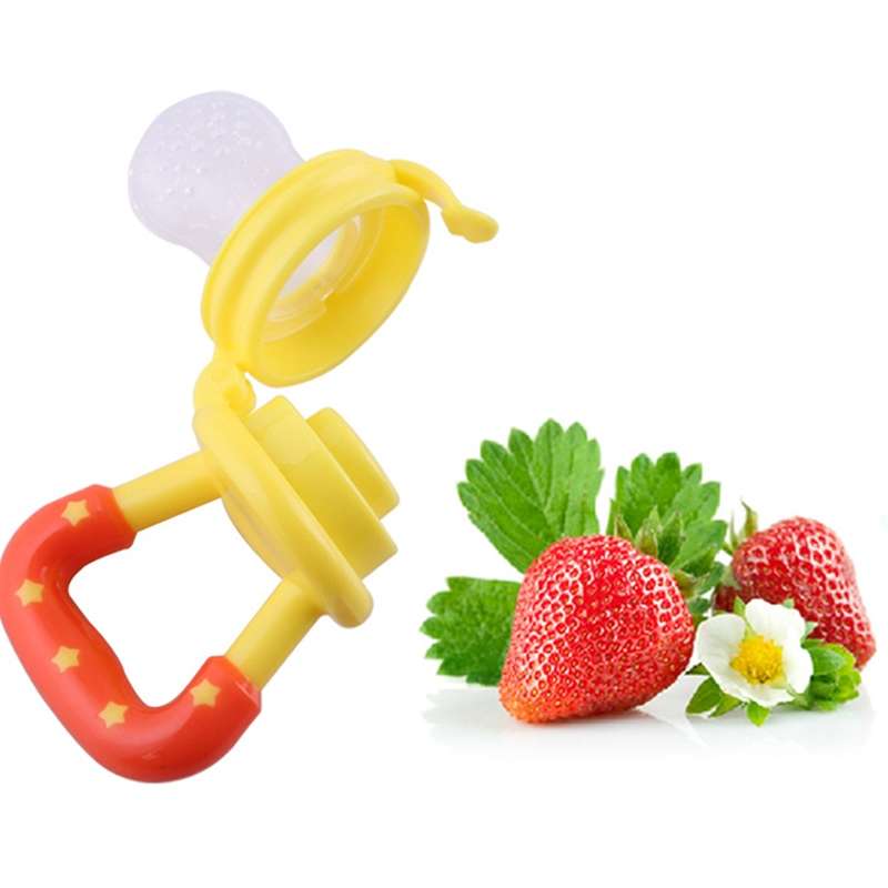 3 PCS Portable Baby Infant Food Nipple Feeder Silicone Pacifier Silicone Baby Soother, Random Color,