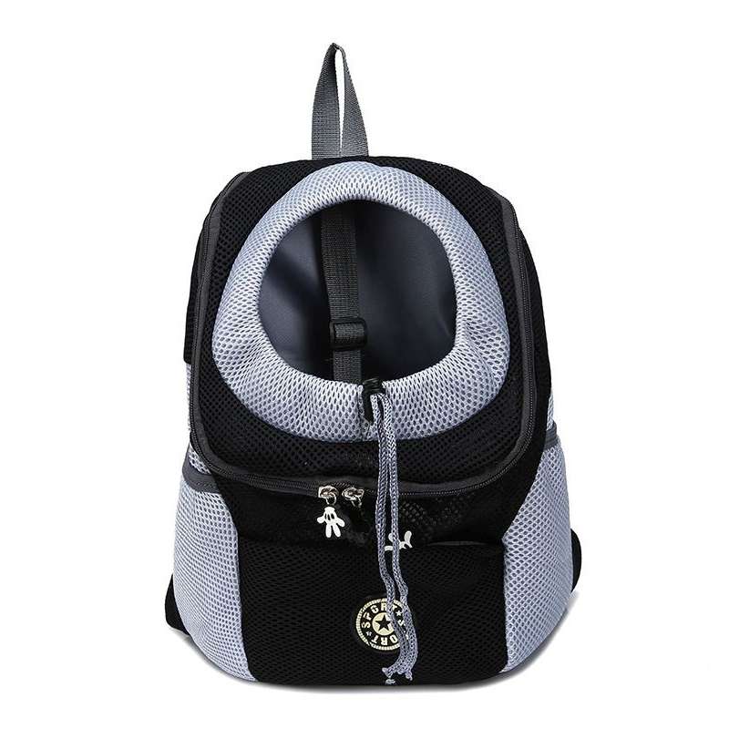 Outdoor Pet Dog Carrier Bag Front Bag Double Shoulder Portable Travel Backpack Mesh Backpack Head, S