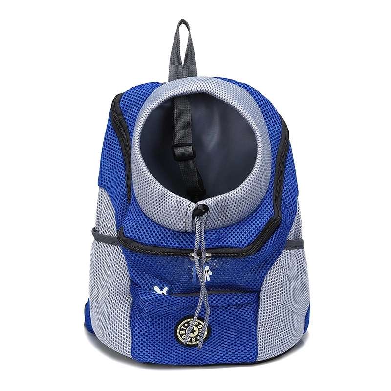 Outdoor Pet Dog Carrier Bag Front Bag Double Shoulder Portable Travel Backpack Mesh Backpack Head, S
