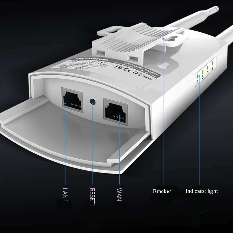 EW72 1200Mbps Comfast Outdoor High-Power Wireless Coverage AP Router(US Plug)