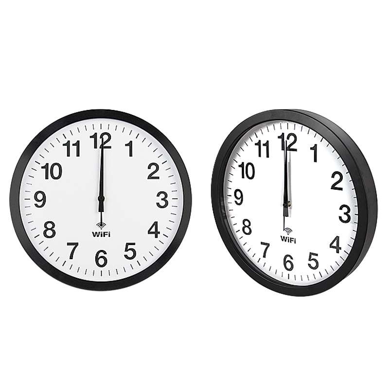 Smart Network Automatic Time Synchronization Wifi Wall Clock Modern Minimalist Silent Living Room Cl