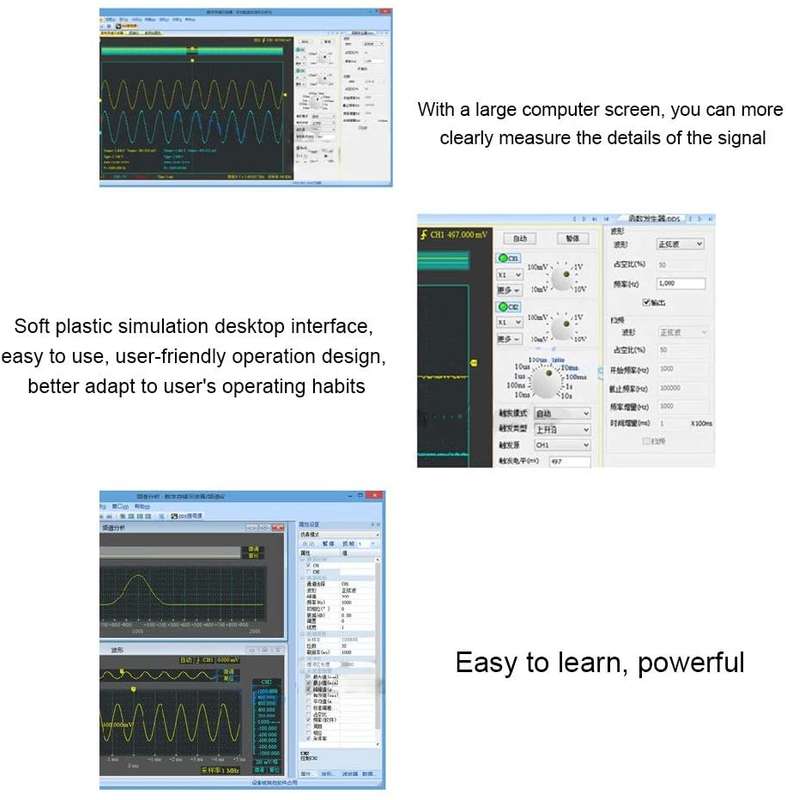 ISDS205A Multifunctional 20M Bandwidth 48MGS/s USB Virtual Digital Oscilloscope PC Spectrum Analyzer