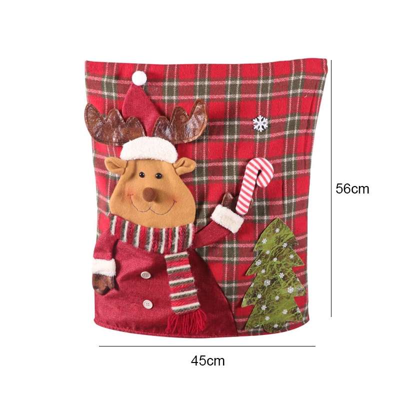 Christmas Decoration Linen Chair Cover(The Elderly)