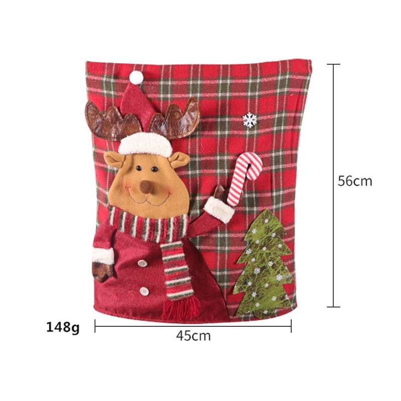 Christmas Decoration Linen Chair Cover(The Elderly)