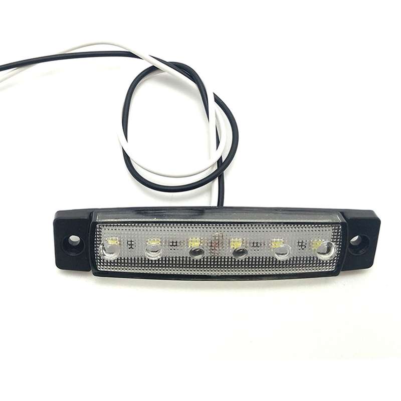 4 PCS 12V 6 SMD Auto Car Bus Truck Wagons External Side Marker Lights LED Trailer Indicator Light Re