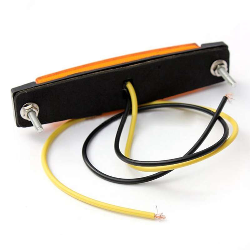 4 PCS 12V 6 SMD Auto Car Bus Truck Wagons External Side Marker Lights LED Trailer Indicator Light Re