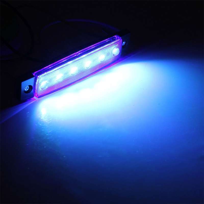 4 PCS 12V 6 SMD Auto Car Bus Truck Wagons External Side Marker Lights LED Trailer Indicator Light Re