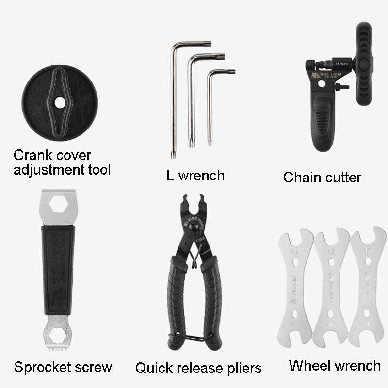 BIKEHAND Bicycle Tool Box Set Renovation Vehicle Tool Kit Riding Equipment Accessories