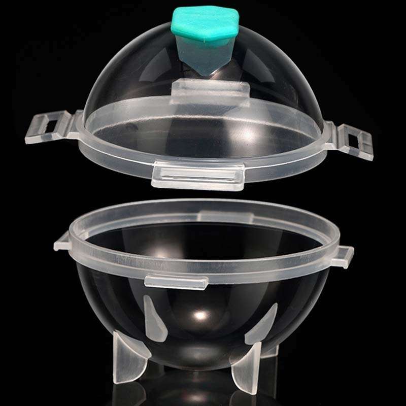 12 PCS Whiskey Ice Ball Mold Silicone PP Round Ice Tray Random Color Delivery, Style:Detachable Cove