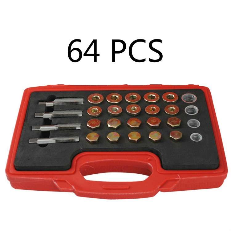 Car Oil Pan Oil Drain Screw Sliding Tooth Repair Tool Oil Bottom Screw, Specification:64 PCS In 1