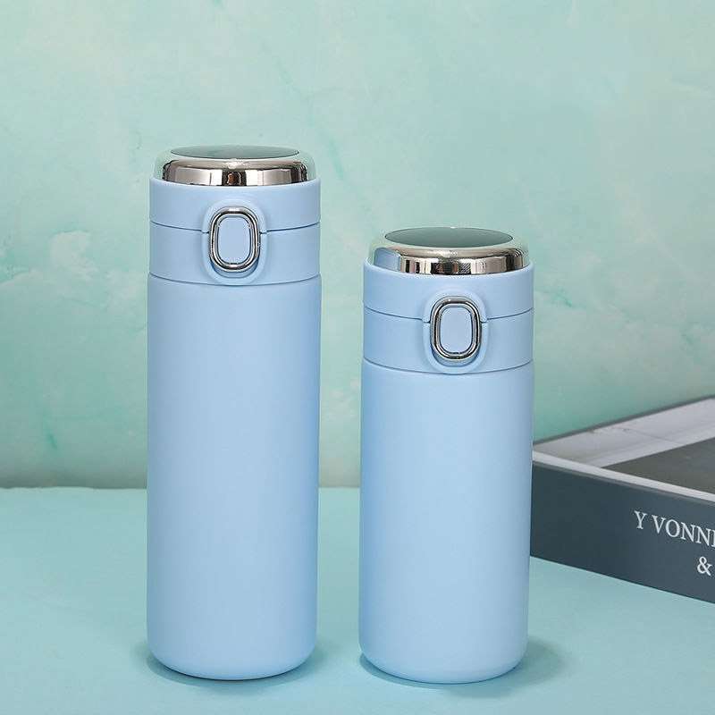 Smart Temperature Measurement Digital Display Stainless Steel Vacuum Flask Cup, Capacity:420ml(Light
