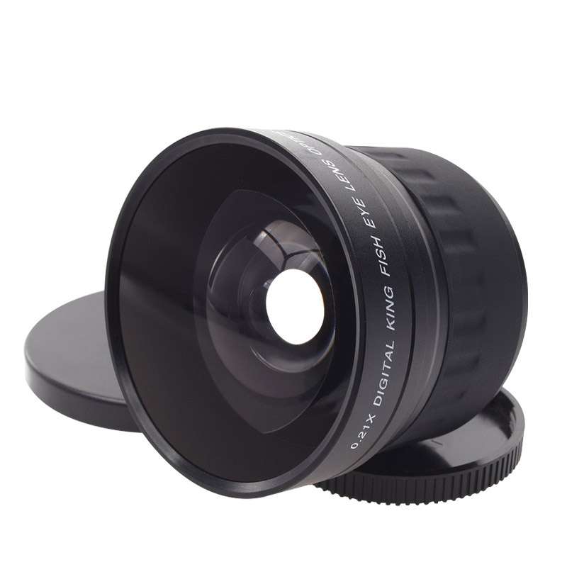 58mm 0.21X Digital Wide Angle Auxiliary Fisheye Lens for Canon / Nikon / Sony / Minolta / Pansonic /