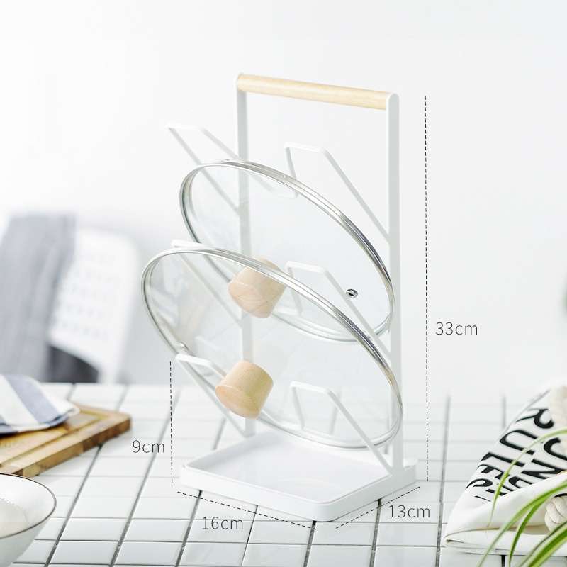 Iron Three-Layer Pot Cover Rack Storage Drain Rack
