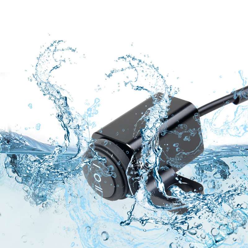 2 PCS / Set Motorcycle LED Lights Rearview Mirror Left And Right Switches Waterproof Boat-Shaped Swi