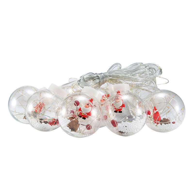 LED Copper Wire Curtain Light Wishing Ball Christmas Decoration String Lights, Random Style Delivery