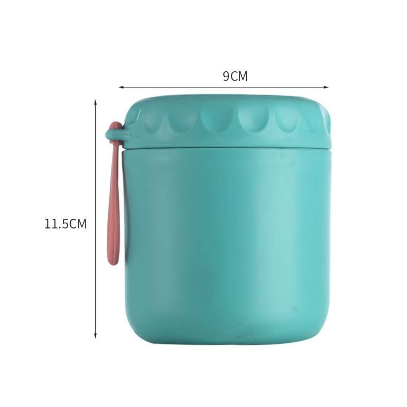Stainless Steel Soup Cup Soup Pot Lunch Box Portable Thermos Cup(Red)