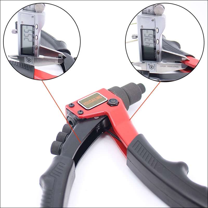 Single Hand Blind Riveter Manual Riveting Tool, Length:200MM
