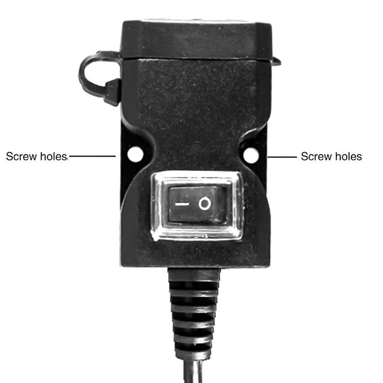 Dual USB Port 12V Waterproof Motorbike Motorcycle Handlebar Charger 5V 1A/2.1A Adapter Power Supply