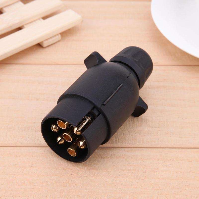 7 Pin Car Trailer Plug Socket 7-Pole Wiring Connector 12V Towbar Towing Caravan Truck Plug Car Elect