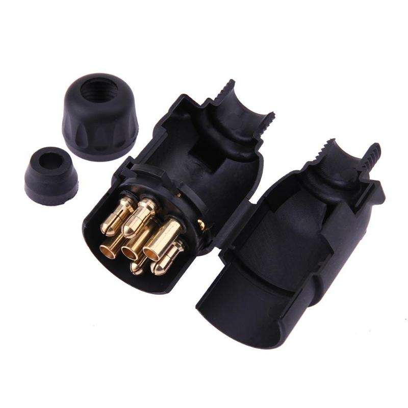7 Pin Car Trailer Plug Socket 7-Pole Wiring Connector 12V Towbar Towing Caravan Truck Plug Car Elect