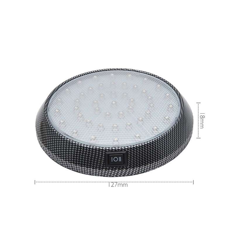 12V 46 LED Roof Light Camper Van Caravan Motor Home Boat White Light with ON / OFF Switch