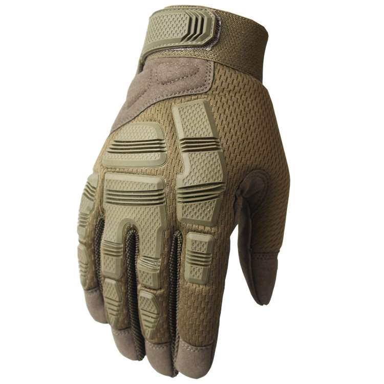 B33 Outdoor Mountaineering Riding Anti-Skid Protective Motorcycle Gloves, Size: L(Brown)