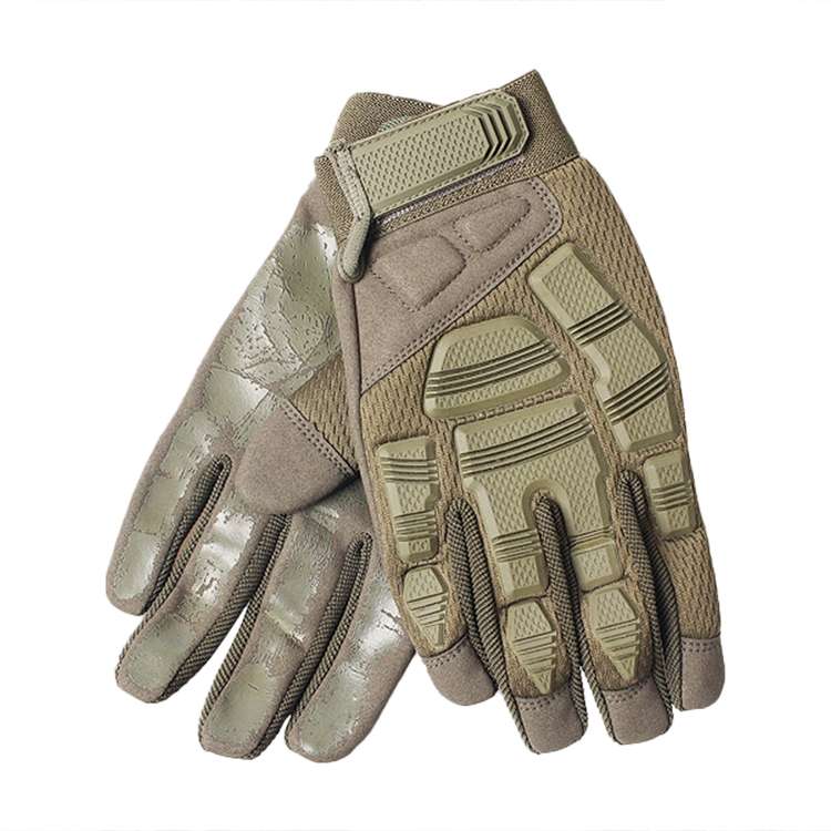 B33 Outdoor Mountaineering Riding Anti-Skid Protective Motorcycle Gloves, Size: L(Brown)