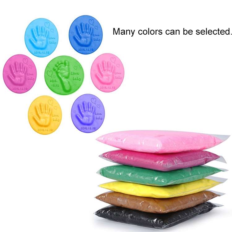 10 PCS Baby Care Air Dry Soft Clay Baby Hand and Foot Inkpad(Pink)