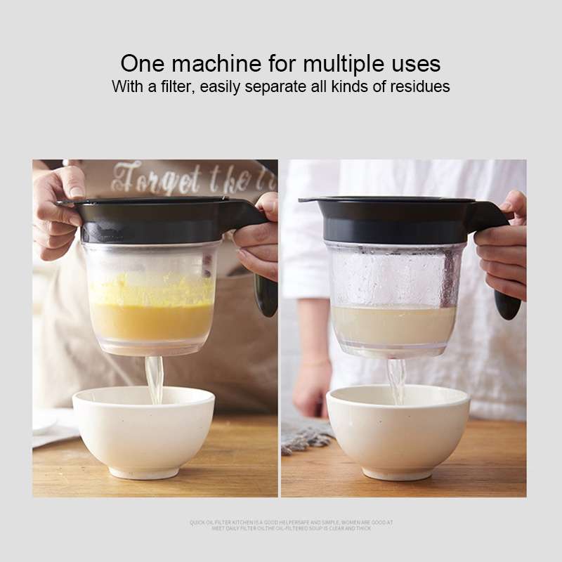 Kitchen Soup Residue Oil Filter Soup Oil Separator With Filter