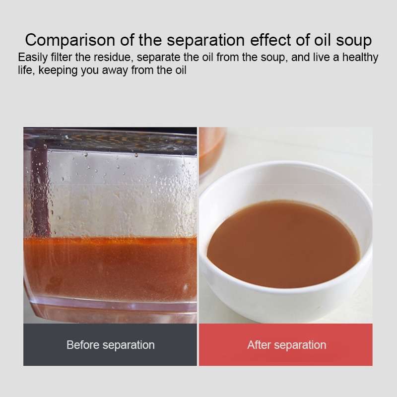 Kitchen Soup Residue Oil Filter Soup Oil Separator With Filter