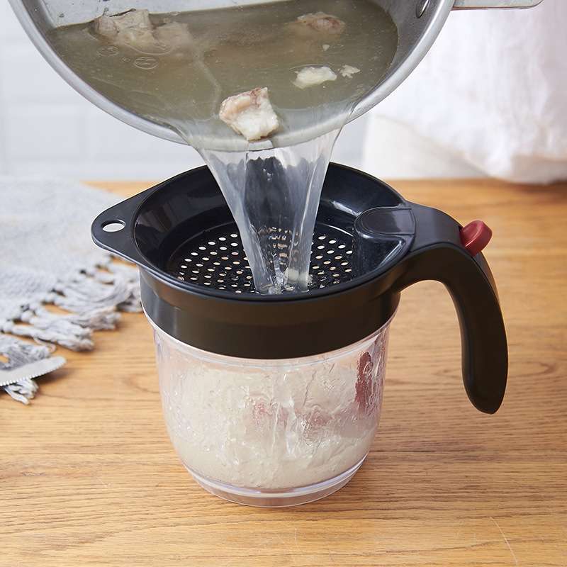 Kitchen Soup Residue Oil Filter Soup Oil Separator With Filter