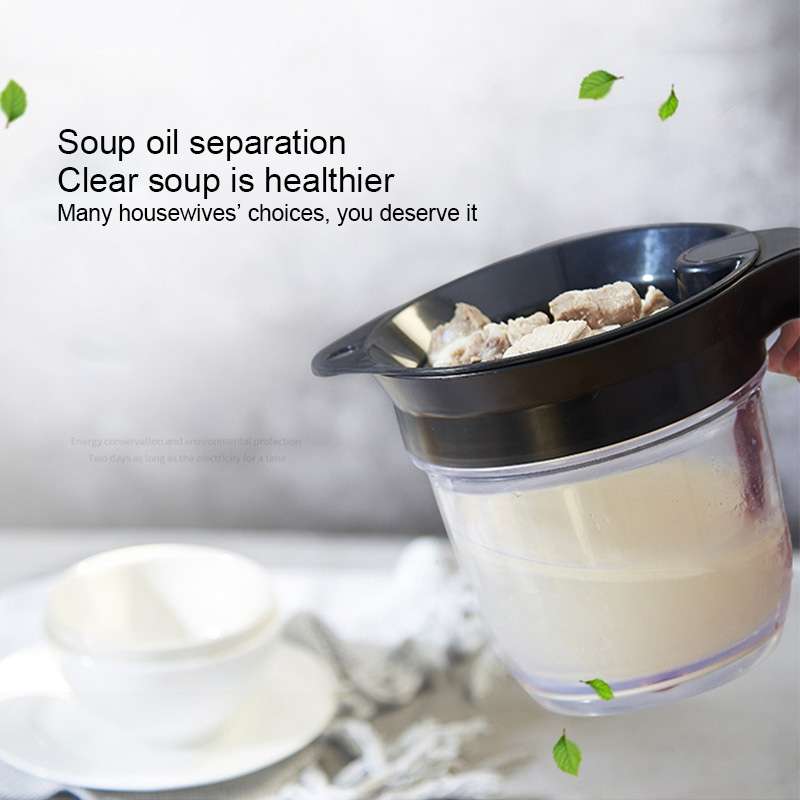 Kitchen Soup Residue Oil Filter Soup Oil Separator With Filter