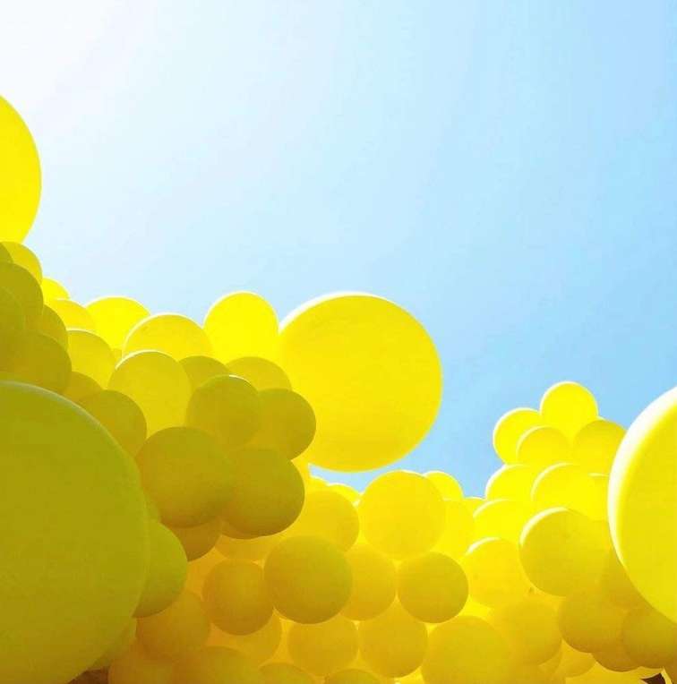 Bee Theme Party Decoration Supplies White Yellow Agate Confetti Latex Balloon Decoration Set