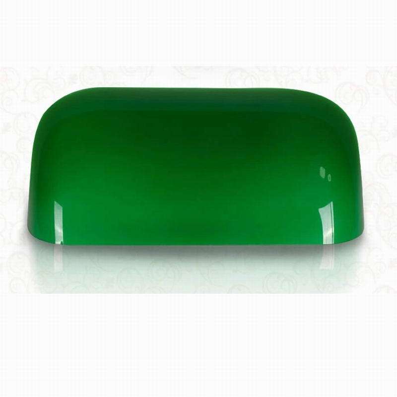 Retro Bankers Lamp Cover Accessories Glass Shade Lampshade(Green)