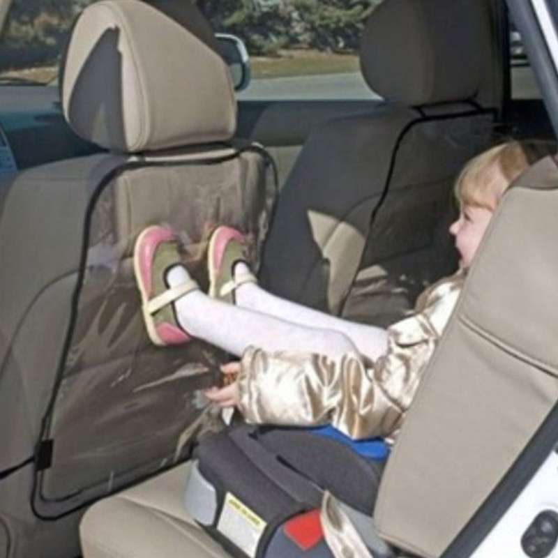 2 PCS Car Seat Back Cover Protector for Kids Kick Mat Car Seat Covers Automobile Kicking Mat(Transpa