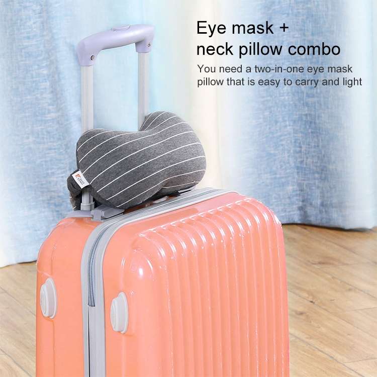 Business Travel Portable Pillow Eye Protection(Light Grey)