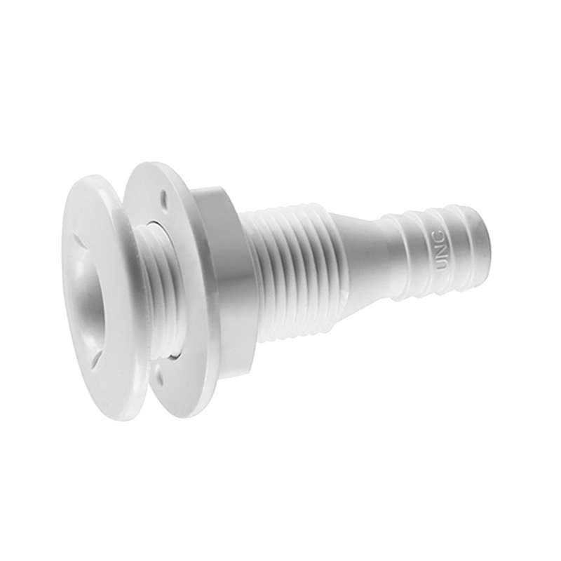 5/8 inch Plastic Thru-Hull Bilge Fitting For Bilge Pump Drain or Vent Hose Fitting for Boats Marine