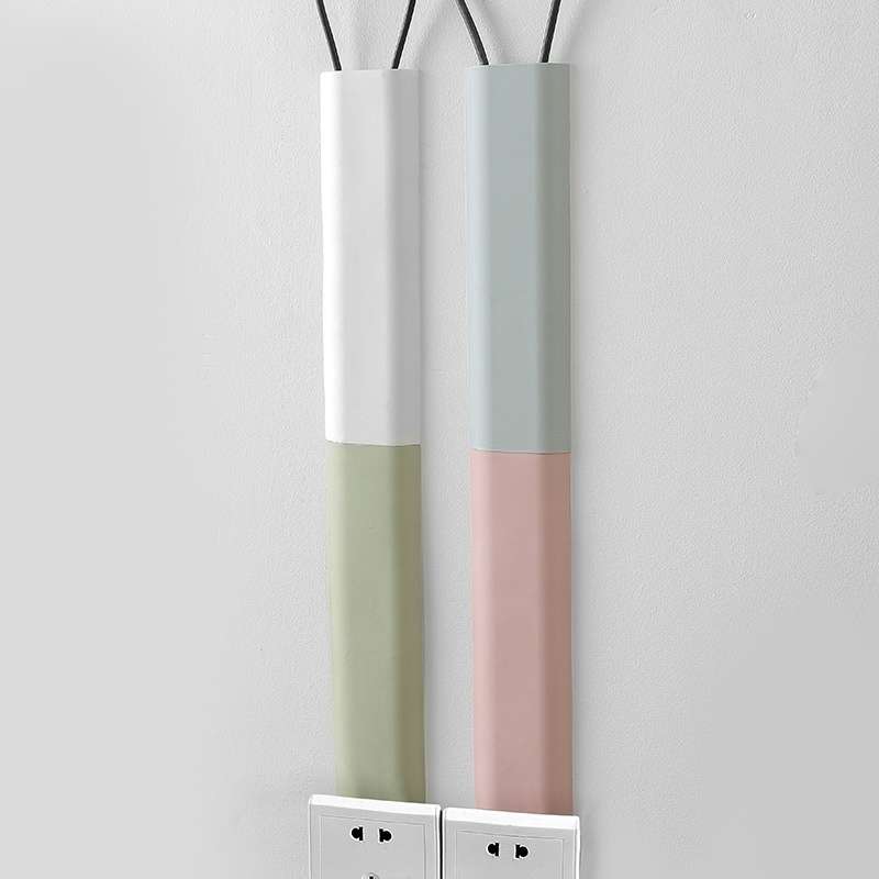 BF1805 5 PCS Plastic Concealed Cable Stick-On Cable Management Box(White)