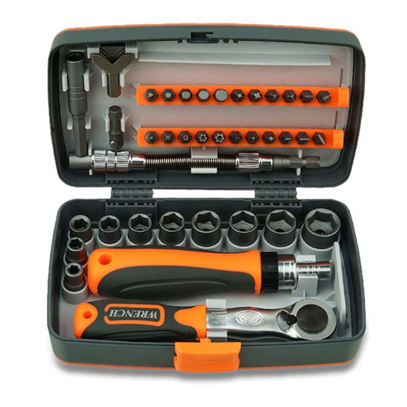 38 In 1 Labor-Saving Ratchet Multi-Purpose Screwdriver Set Household Hardware Tools Combination Scre