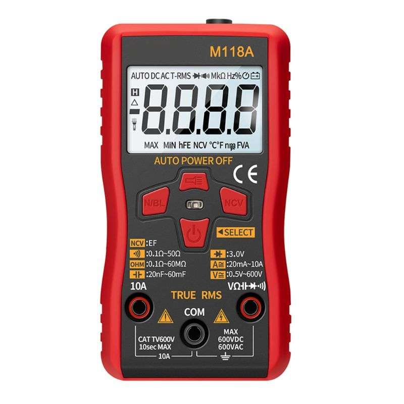 ANENG M118A High-Precision Automatic Range Multimeter Multi-Function Small Electrician Instrumentati