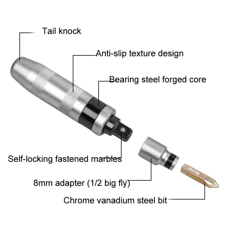 7 In 1 Impact Screwdriver Socket Set for Rusty Stubborn Screws