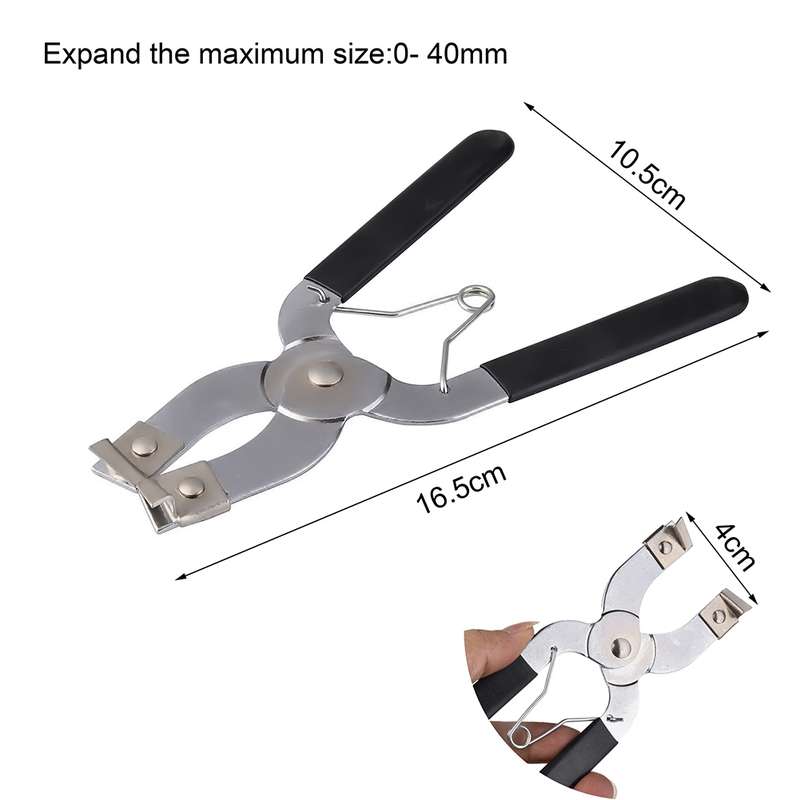 Plier Piston Ring Installer Pliers Expander Installer Remove Tool Car Hand Tools(Black)