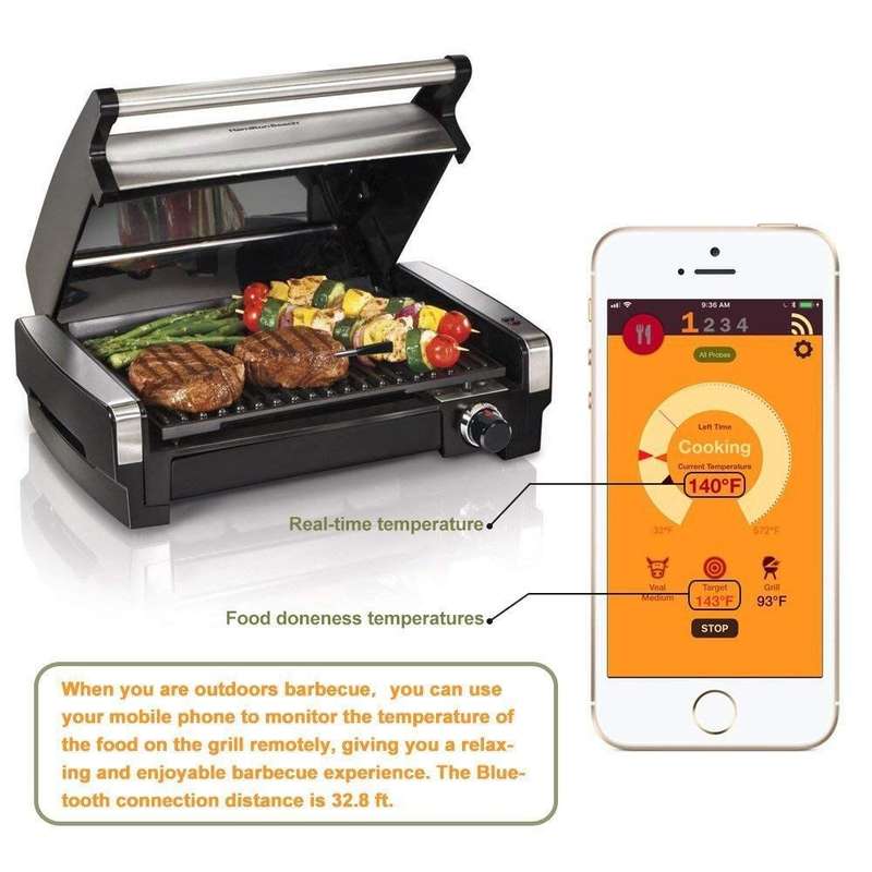 TY530 BBQ Probe Wireless Bluetooth Thermometer Mobile Phone APP Kitchen Food Barbecue Oven Thermomet
