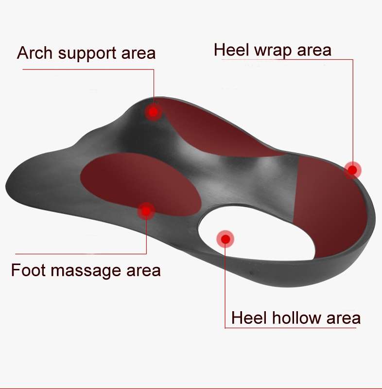 Flat Foot Orthopedic Insole Arch Collapse Support Pad Adult And Child Foot Valgus Orthosis L (White)
