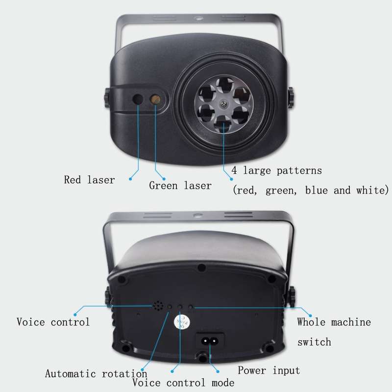 13W Colorful Flying Lights Projection Light LED Room Decoration Laser Light KTV Bar Sound Control St