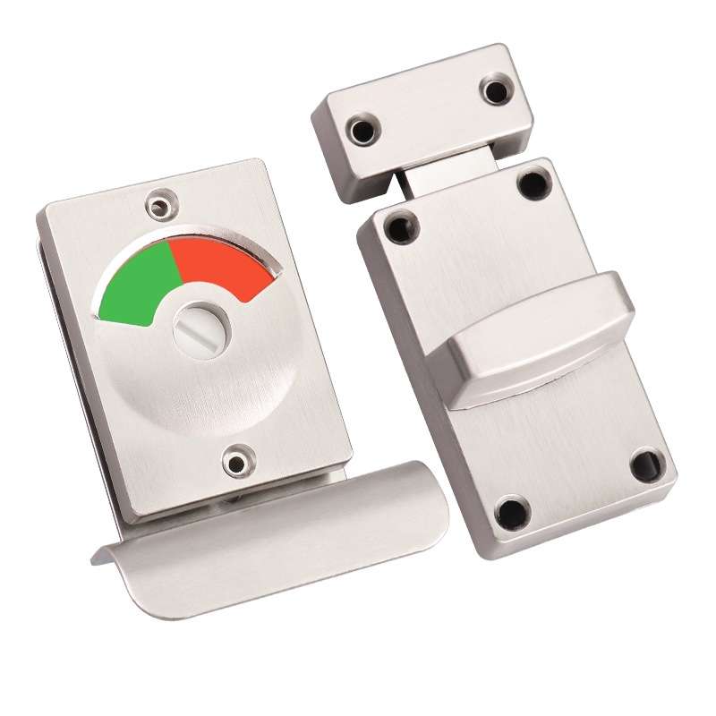 Toilet Red & Green Display Door Lock Public Toilet Stainless Steel Bolt Lock Indicating lock With Ha