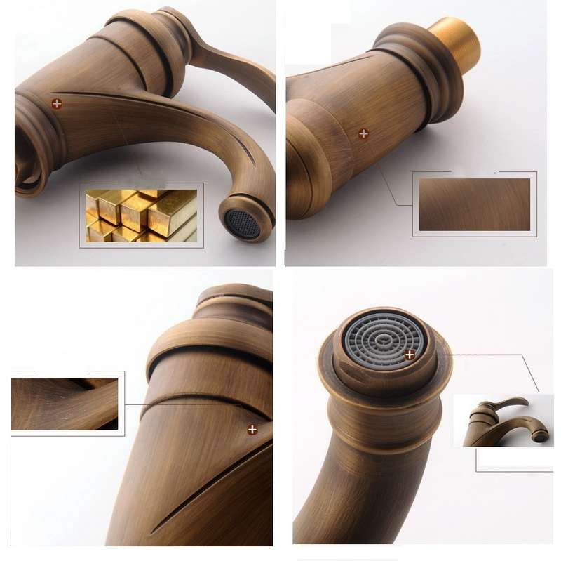 Bathroom All-Brass Faucet Mixed Water Basin Faucet